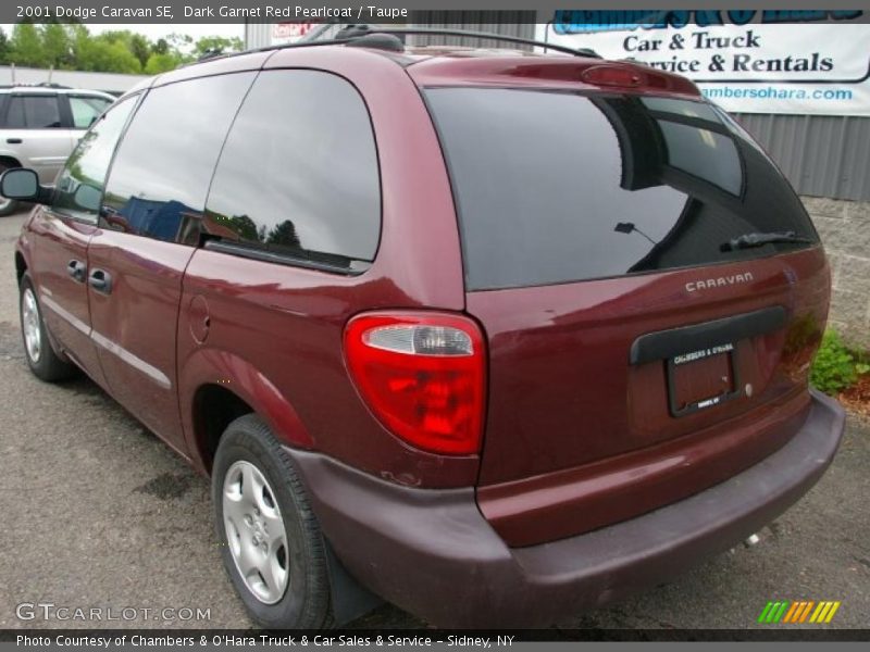 Dark Garnet Red Pearlcoat / Taupe 2001 Dodge Caravan SE