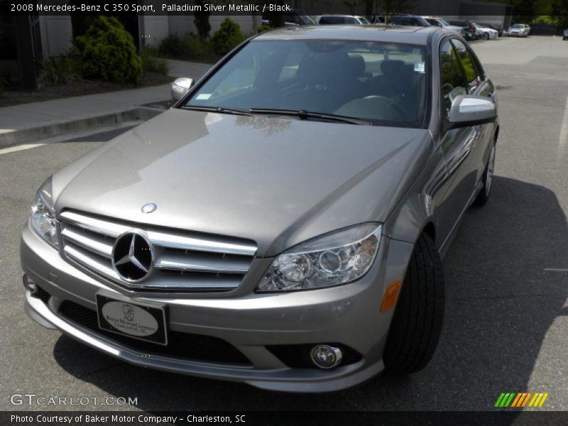 Palladium Silver Metallic / Black 2008 Mercedes-Benz C 350 Sport