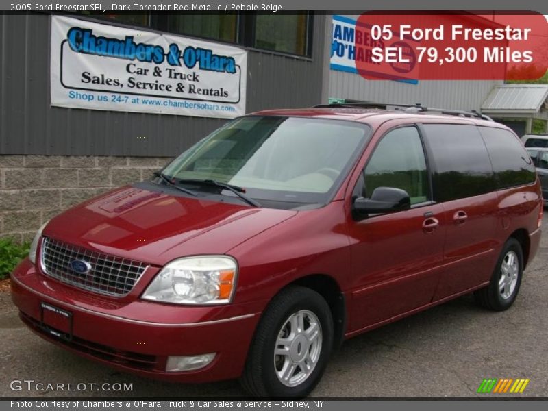 Dark Toreador Red Metallic / Pebble Beige 2005 Ford Freestar SEL