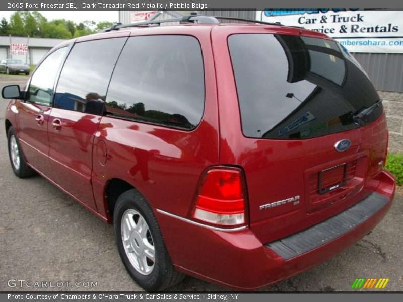 Dark Toreador Red Metallic / Pebble Beige 2005 Ford Freestar SEL