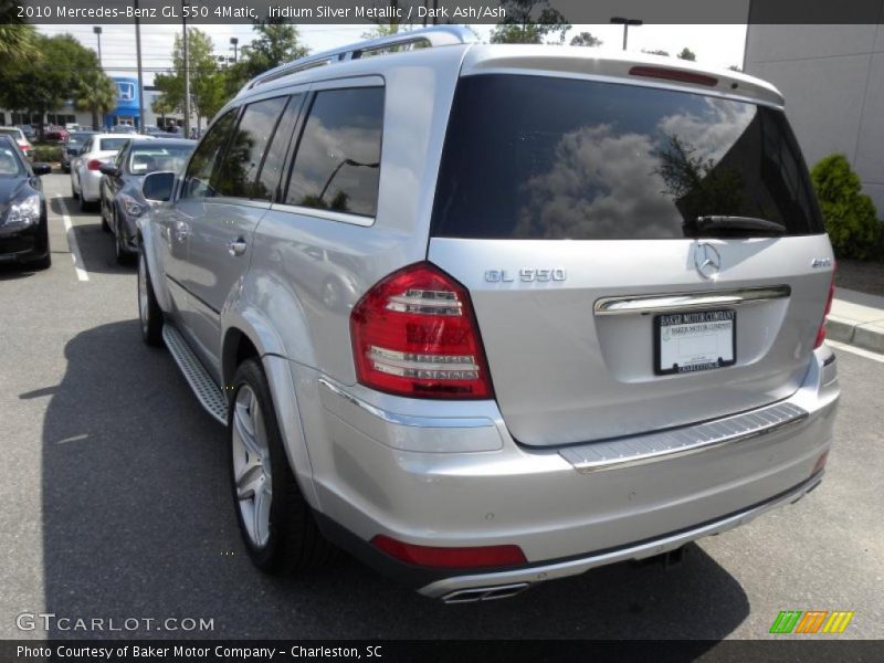 Iridium Silver Metallic / Dark Ash/Ash 2010 Mercedes-Benz GL 550 4Matic