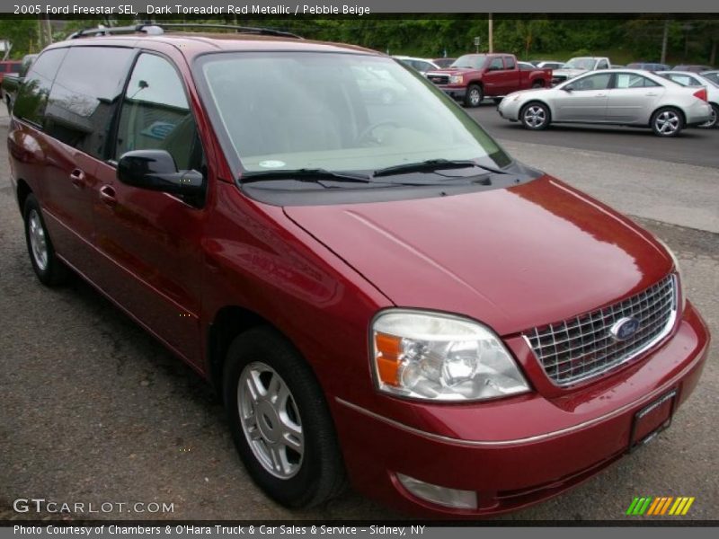 Dark Toreador Red Metallic / Pebble Beige 2005 Ford Freestar SEL