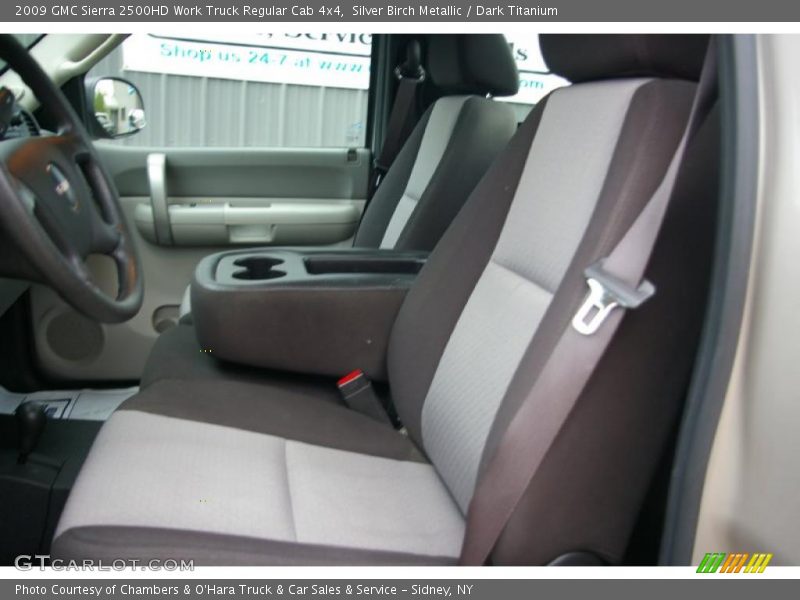 Silver Birch Metallic / Dark Titanium 2009 GMC Sierra 2500HD Work Truck Regular Cab 4x4