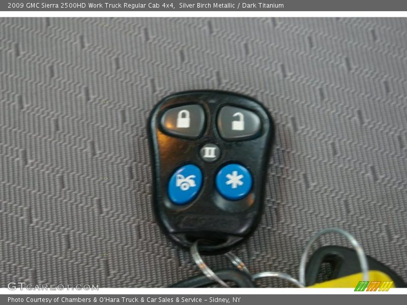 Silver Birch Metallic / Dark Titanium 2009 GMC Sierra 2500HD Work Truck Regular Cab 4x4