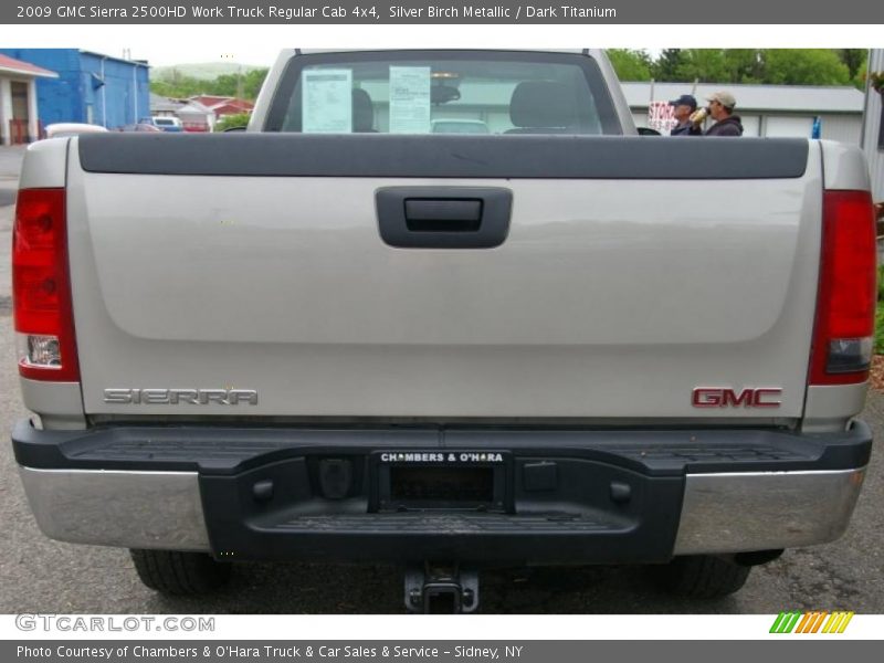 Silver Birch Metallic / Dark Titanium 2009 GMC Sierra 2500HD Work Truck Regular Cab 4x4