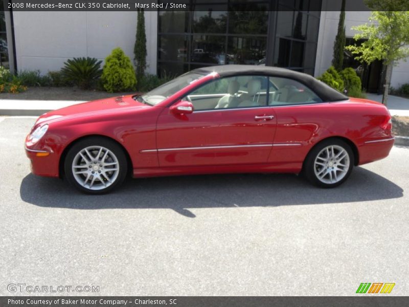 Mars Red / Stone 2008 Mercedes-Benz CLK 350 Cabriolet