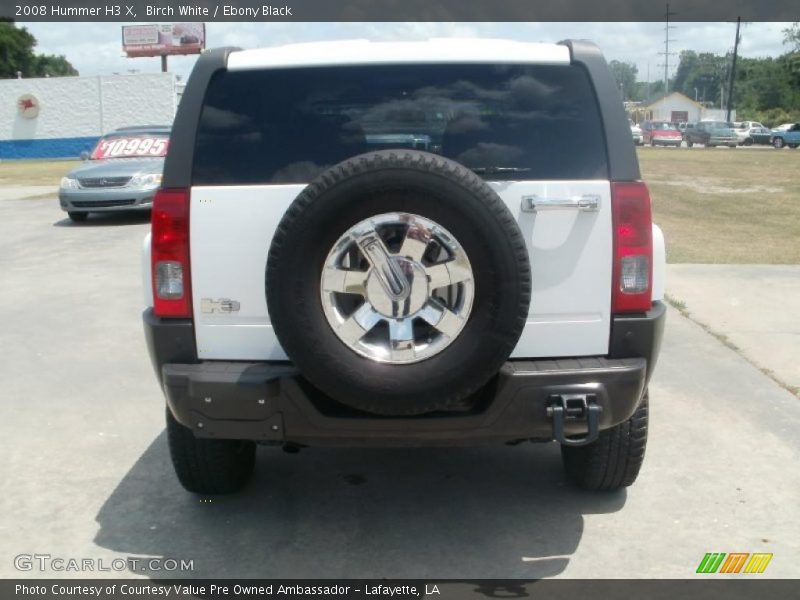 Birch White / Ebony Black 2008 Hummer H3 X