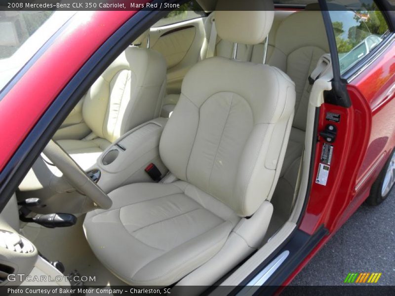 Mars Red / Stone 2008 Mercedes-Benz CLK 350 Cabriolet