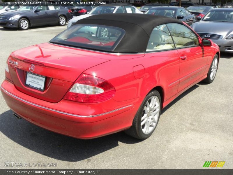 Mars Red / Stone 2008 Mercedes-Benz CLK 350 Cabriolet