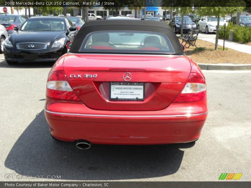 Mars Red / Stone 2008 Mercedes-Benz CLK 350 Cabriolet