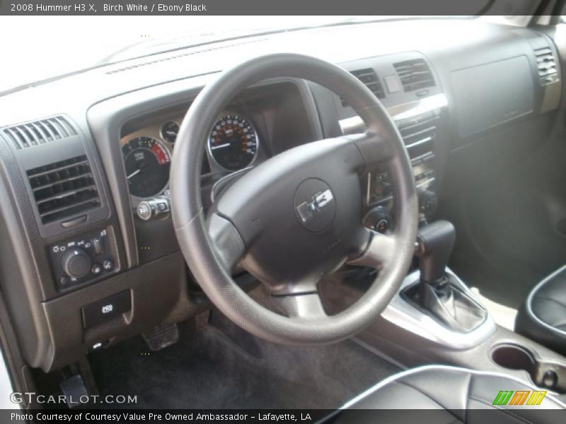 Birch White / Ebony Black 2008 Hummer H3 X