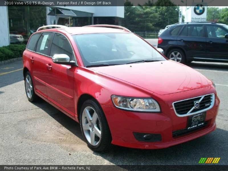Passion Red / R Design Off Black 2010 Volvo V50 T5 R-Design