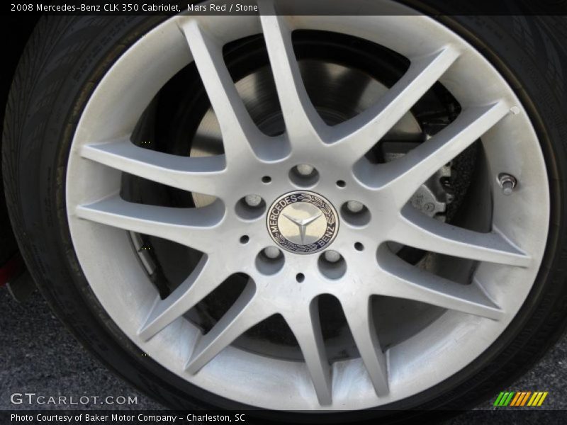 Mars Red / Stone 2008 Mercedes-Benz CLK 350 Cabriolet