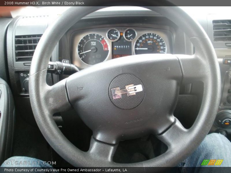 Birch White / Ebony Black 2008 Hummer H3 X