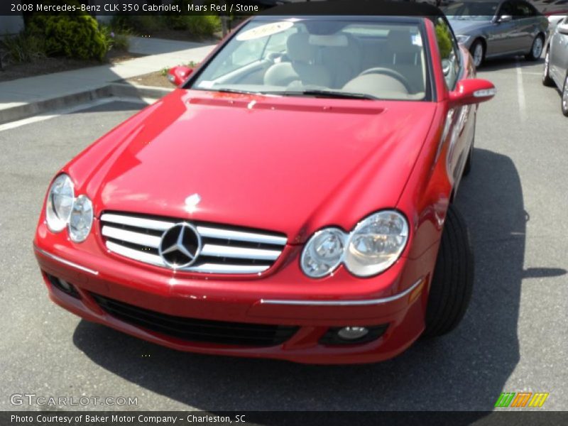 Mars Red / Stone 2008 Mercedes-Benz CLK 350 Cabriolet