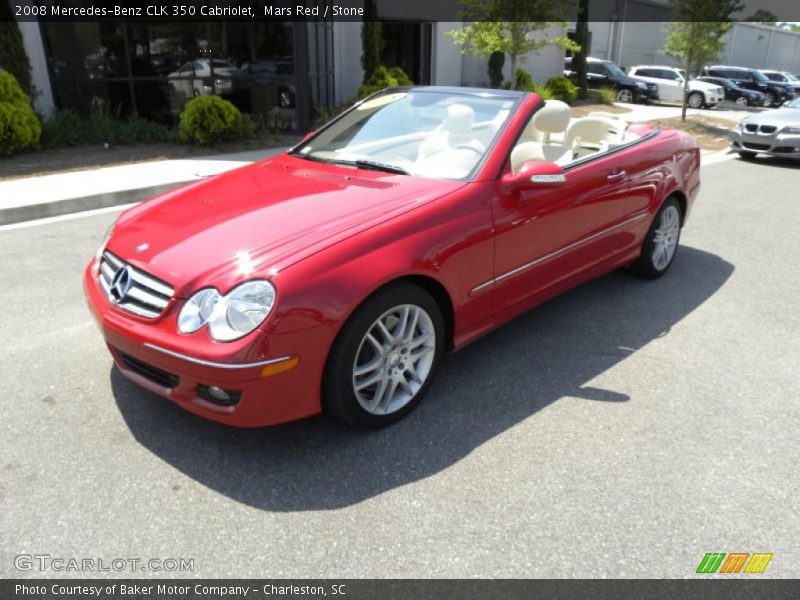 Mars Red / Stone 2008 Mercedes-Benz CLK 350 Cabriolet