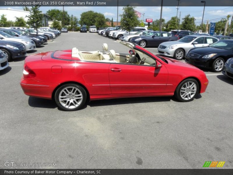 Mars Red / Stone 2008 Mercedes-Benz CLK 350 Cabriolet