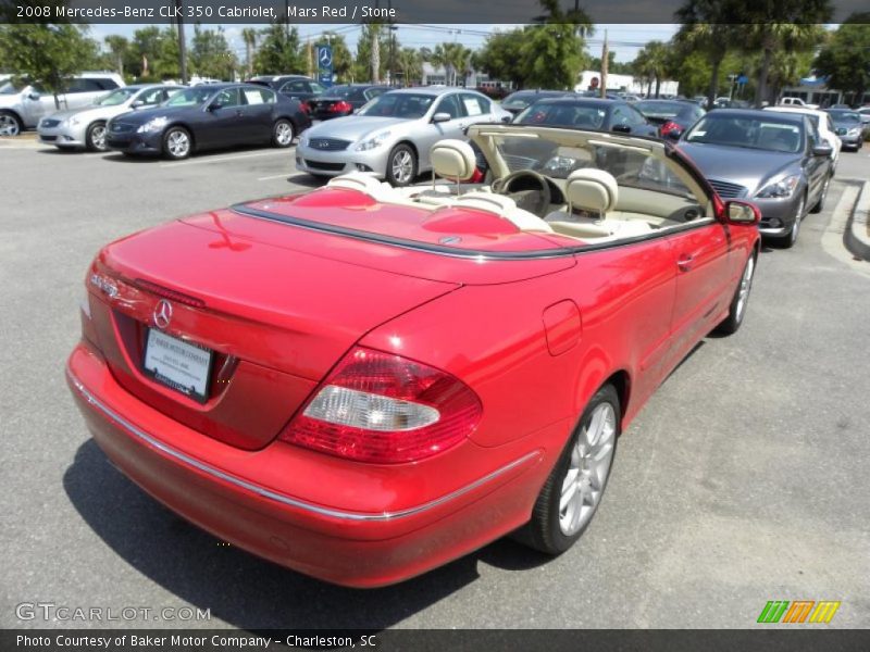Mars Red / Stone 2008 Mercedes-Benz CLK 350 Cabriolet