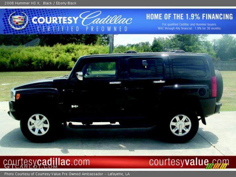 Black / Ebony Black 2008 Hummer H3 X