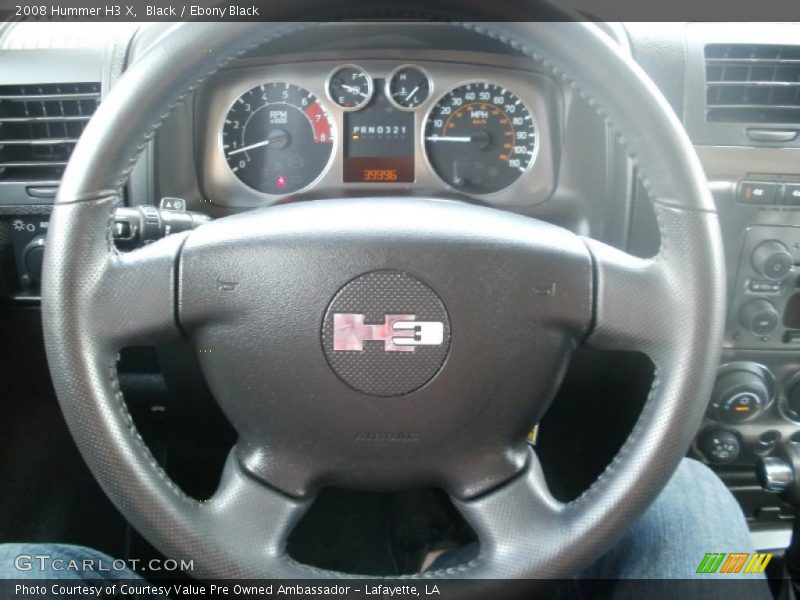 Black / Ebony Black 2008 Hummer H3 X