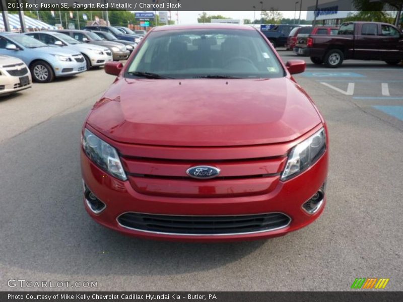 Sangria Red Metallic / Charcoal Black 2010 Ford Fusion SE