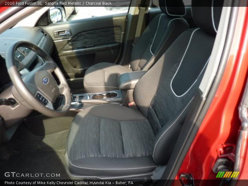Sangria Red Metallic / Charcoal Black 2010 Ford Fusion SE