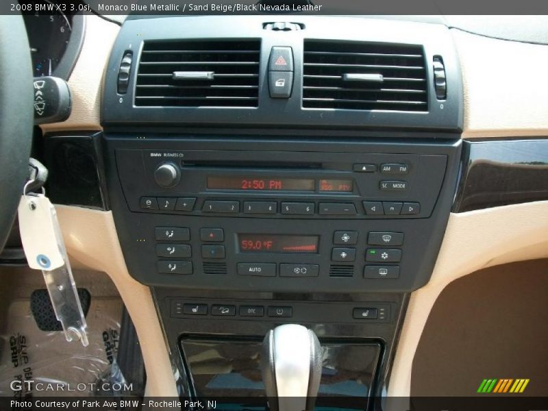 Monaco Blue Metallic / Sand Beige/Black Nevada Leather 2008 BMW X3 3.0si