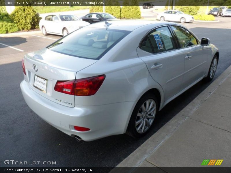 Glacier Frost Pearl / Sterling Gray 2008 Lexus IS 250 AWD