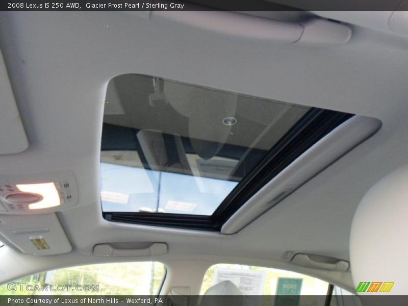 Glacier Frost Pearl / Sterling Gray 2008 Lexus IS 250 AWD