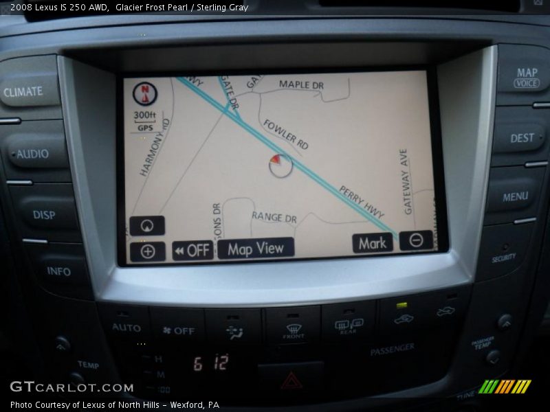 Glacier Frost Pearl / Sterling Gray 2008 Lexus IS 250 AWD