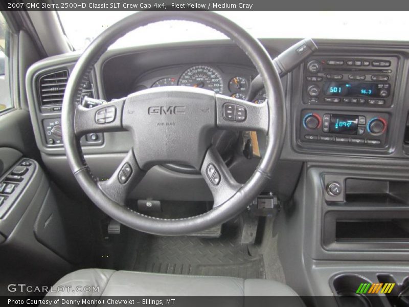 Fleet Yellow / Medium Gray 2007 GMC Sierra 2500HD Classic SLT Crew Cab 4x4