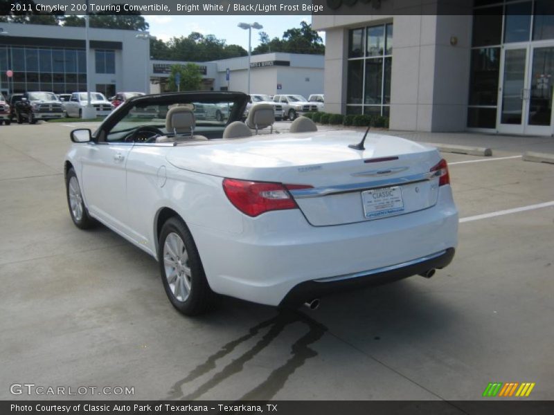 Bright White / Black/Light Frost Beige 2011 Chrysler 200 Touring Convertible