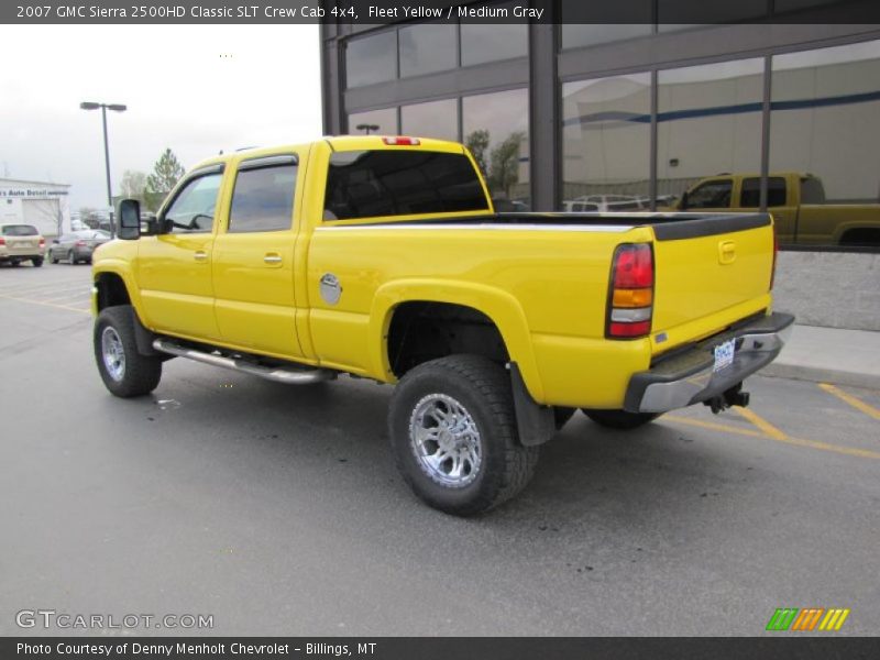 2007 Sierra 2500HD Classic SLT Crew Cab 4x4 Fleet Yellow