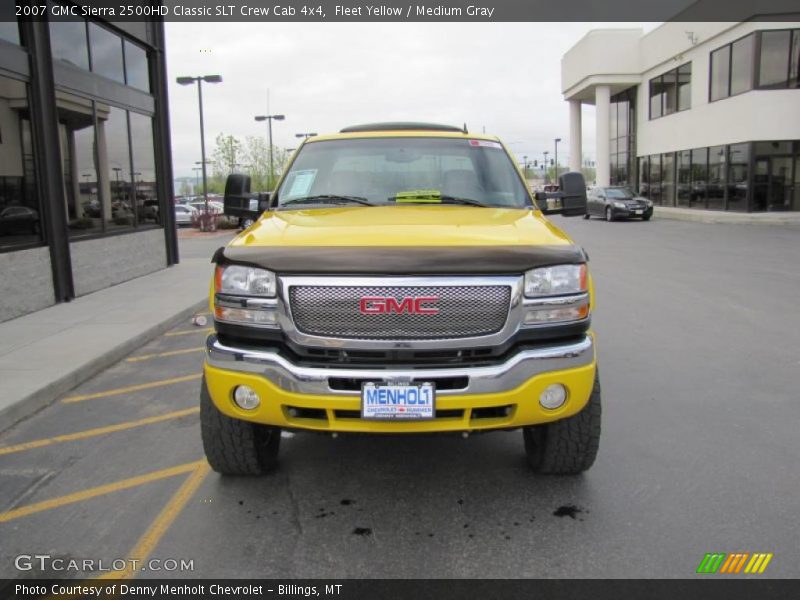Fleet Yellow / Medium Gray 2007 GMC Sierra 2500HD Classic SLT Crew Cab 4x4