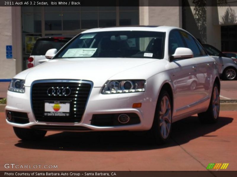 Ibis White / Black 2011 Audi A6 3.2 Sedan
