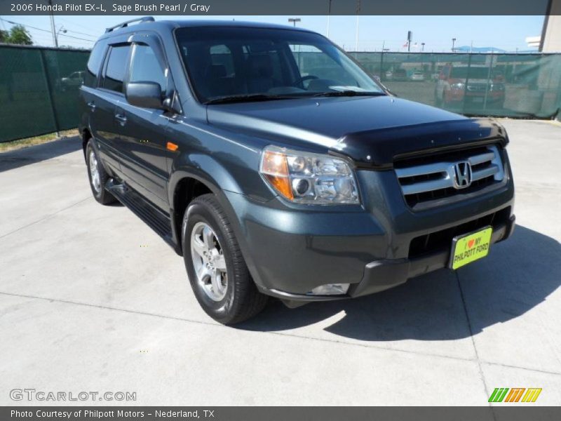 Sage Brush Pearl / Gray 2006 Honda Pilot EX-L