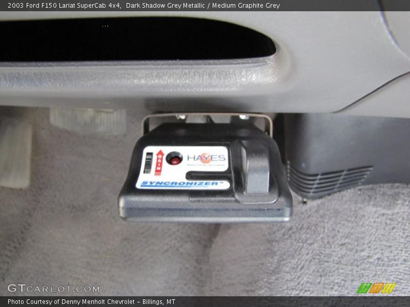 Dark Shadow Grey Metallic / Medium Graphite Grey 2003 Ford F150 Lariat SuperCab 4x4