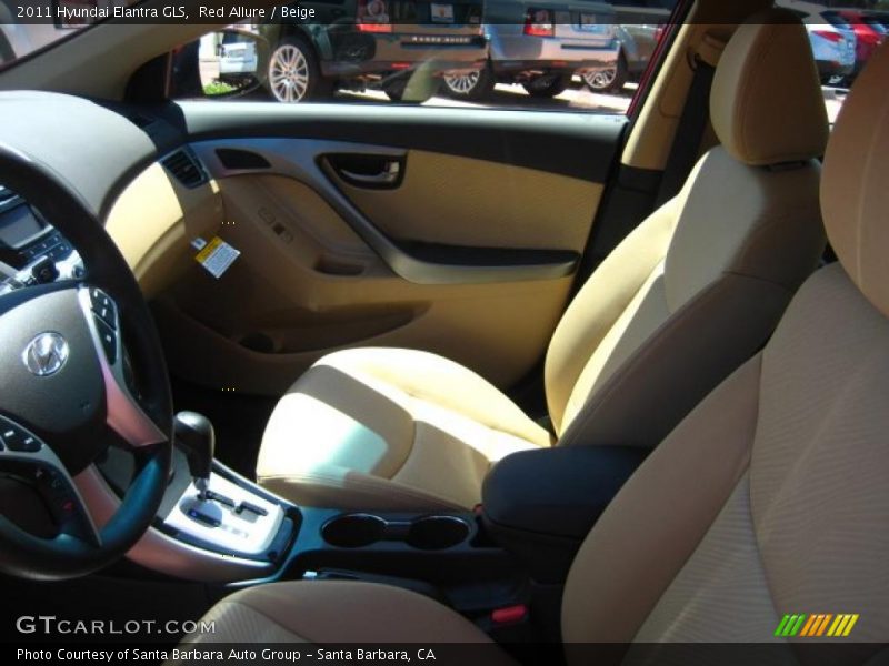 Red Allure / Beige 2011 Hyundai Elantra GLS