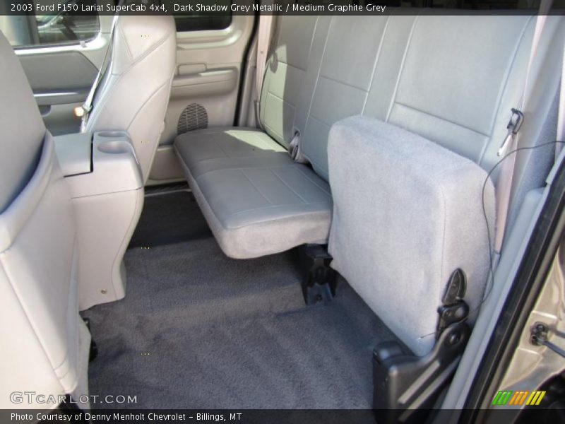 Dark Shadow Grey Metallic / Medium Graphite Grey 2003 Ford F150 Lariat SuperCab 4x4