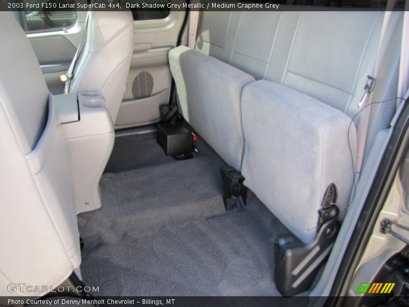 Dark Shadow Grey Metallic / Medium Graphite Grey 2003 Ford F150 Lariat SuperCab 4x4
