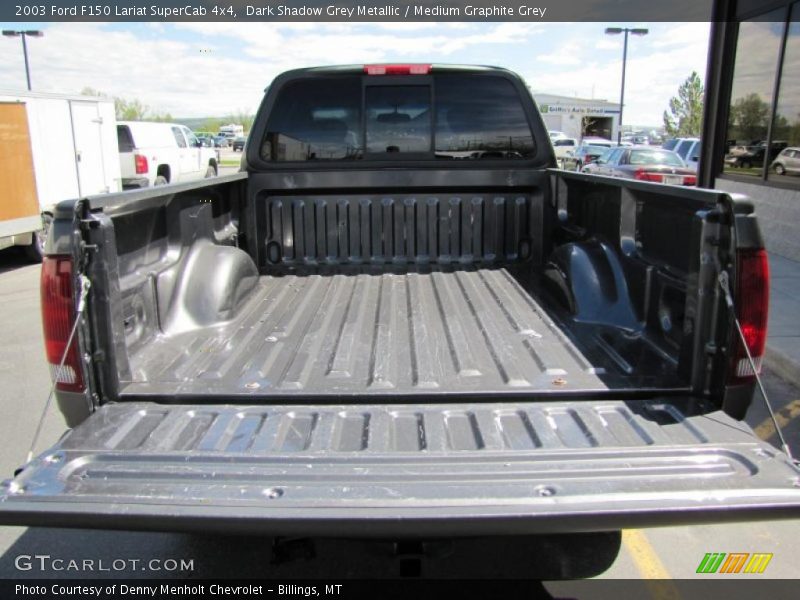 Dark Shadow Grey Metallic / Medium Graphite Grey 2003 Ford F150 Lariat SuperCab 4x4