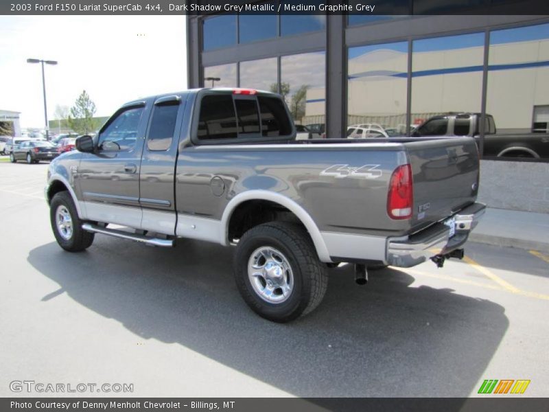 Dark Shadow Grey Metallic / Medium Graphite Grey 2003 Ford F150 Lariat SuperCab 4x4