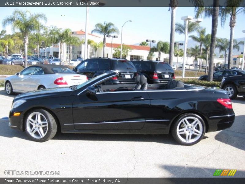 Black / Black 2011 Mercedes-Benz E 350 Cabriolet