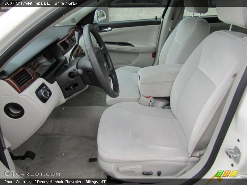 White / Gray 2007 Chevrolet Impala LS