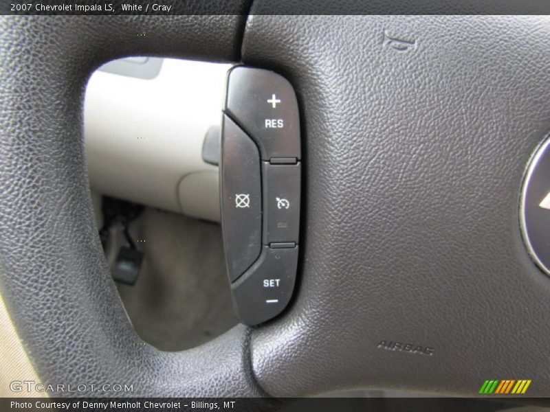 White / Gray 2007 Chevrolet Impala LS
