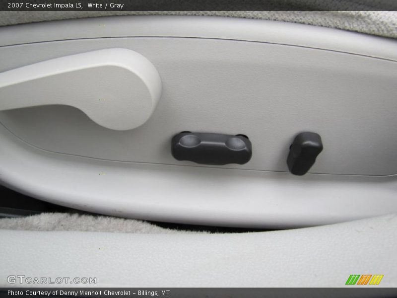 White / Gray 2007 Chevrolet Impala LS