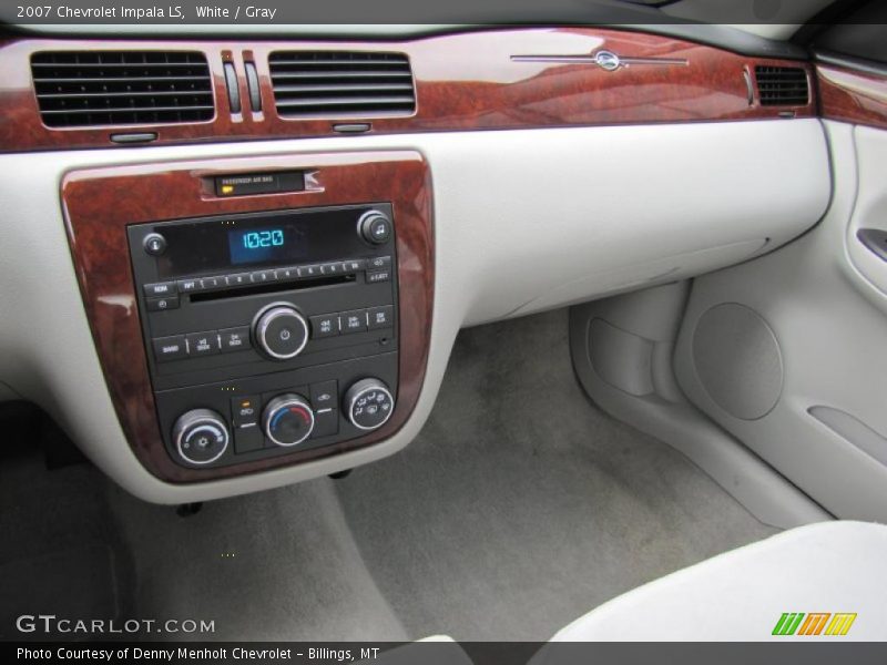 White / Gray 2007 Chevrolet Impala LS