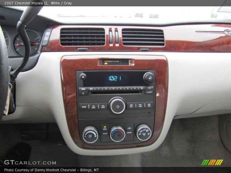 White / Gray 2007 Chevrolet Impala LS