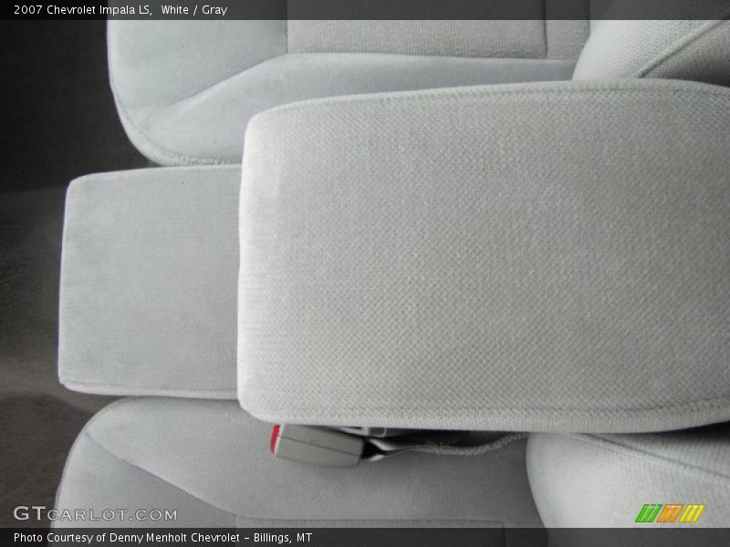 White / Gray 2007 Chevrolet Impala LS