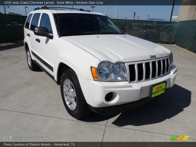 Stone White / Medium Slate Gray 2006 Jeep Grand Cherokee Laredo